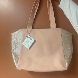 Jimmy Choo Pink and Glitter Tote